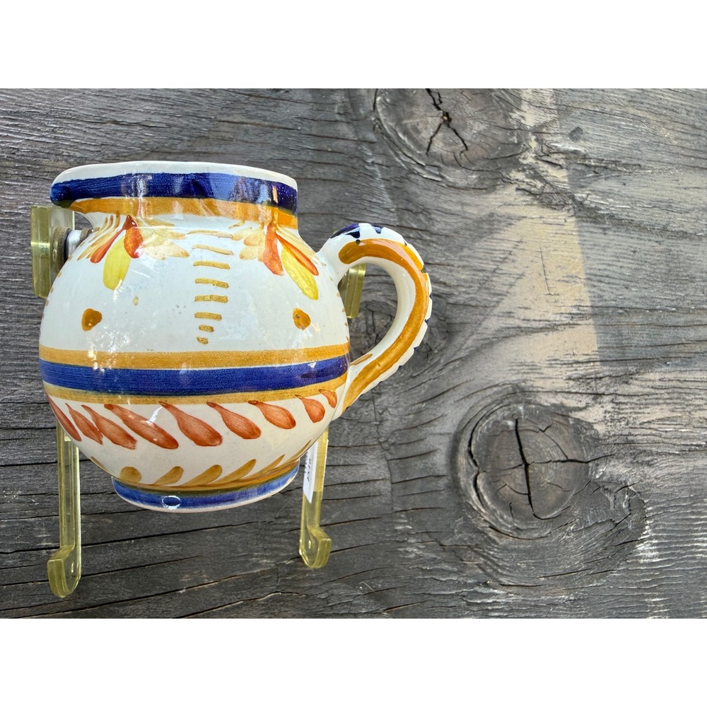 Early 20th Century‎ HB Quimper France Hand-Painted Mini Pitcher / Creamer
